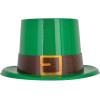 Beistle 12-Piece Plastic Leprechaun Top Hats in Green/Black/Gold, Happy St Patrick’s Day Party Supplies, Irish Fantasy Leprechaun Party