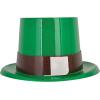 Beistle 12-Piece Plastic Leprechaun Top Hats in Green/Black/Gold, Happy St Patrick’s Day Party Supplies, Irish Fantasy Leprechaun Party