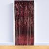 Beistle 1-Ply Tinsel Foil Fringe Curtain Photo Booth Backdrop, Birthday Party Decorations, Wedding Reception, Baby Shower Celebration, Graduation Supplies(Burgundy)