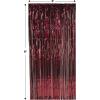 Beistle 1-Ply Tinsel Foil Fringe Curtain Photo Booth Backdrop, Birthday Party Decorations, Wedding Reception, Baby Shower Celebration, Graduation Supplies(Burgundy)