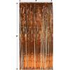 Beistle 1-Ply Tinsel Foil Fringe Curtain Photo Booth Backdrop, Birthday Party Decorations, Wedding Reception, Baby Shower Celebration, Graduation Supplies(Orange)