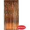 Beistle 1-Ply Tinsel Foil Fringe Curtain Photo Booth Backdrop, Birthday Party Decorations, Wedding Reception, Baby Shower Celebration, Graduation Supplies(Orange)