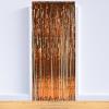 Beistle 1-Ply Tinsel Foil Fringe Curtain Photo Booth Backdrop, Birthday Party Decorations, Wedding Reception, Baby Shower Celebration, Graduation Supplies(Orange)