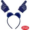 Beistle 2 Piece #1 Headband Boppers with Marabou, School Spirit Football Game Costume Accessories