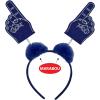 Beistle 2 Piece #1 Headband Boppers with Marabou, School Spirit Football Game Costume Accessories