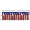 Beistle 2 Piece 14″ x 4′ Metallic Fringe Stars & Stripes Banners, Patriotic Decorations, 4th Of July Celebrations, American Pride Party Supplies