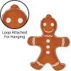 Beistle 2 Piece 24″ x 18″ Hanging Inflatable Gingerbread Men for Christmas Decorations, Indoor Outdoor Blow Up Holiday Decor