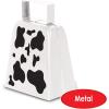 Beistle 2 Piece 4″ Metal Cow Print Cowbells, Animal Theme, Noisemakers For Football Games and Sporting Events, Celebrating With You Since 1900(Cow Print)