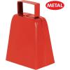 Beistle 2 Piece 4″ Metal Cow Print Cowbells, Animal Theme, Noisemakers For Football Games and Sporting Events, Celebrating With You Since 1900(Red)