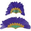 Beistle 2 Piece Feathered Showgirl Headpieces for Mardi Gras Theme Party Supplies and Favors