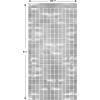 Beistle 2 Piece Metallic Plastic Square Fringed Photo Backdrop Curtains for Birthday Party, Wedding Reception, Graduation Celebration, Baby Theme, Bridal Shower Decorations