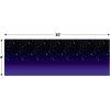 Beistle 2 Piece Starry Sky Wall Backdrops, Photography Backgrounds Awards Night Theme, Birthday Party Decorations, Celebrating with You Since 1900, 4′ x 30′, Purple/Black