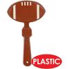 Beistle 24-Pack Football Clappers for Party Favors, 7-Inch,Brown/White(7″)