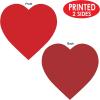 Beistle 24-Piece Printed Heart Cutouts, 15-Inch