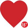 Beistle 24-Piece Printed Heart Cutouts, 15-Inch