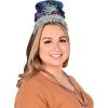 Beistle 25-Pack New Year’s Eve Celebration Tiaras, Metallic with Fireworks Design and Silver Fringe, Perfect Party Favors for NYE Events