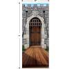 Beistle 2-Pack Castle Door Covers, Enchanted Entrance Castle Decorations for Fantasy Themed Parties, Thin Plastic Royal Medieval Wall Decor, 6′ x 30″(Castle – 2 Pack)