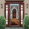 Beistle 2-Pack Castle Door Covers, Enchanted Entrance Castle Decorations for Fantasy Themed Parties, Thin Plastic Royal Medieval Wall Decor, 6′ x 30″(Castle – 2 Pack)