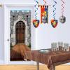 Beistle 2-Pack Castle Door Covers, Enchanted Entrance Castle Decorations for Fantasy Themed Parties, Thin Plastic Royal Medieval Wall Decor, 6′ x 30″(Castle – 2 Pack)