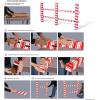 Beistle 3′ 8″ x 6′ 7″ Corrugated Cardboard 3 Dimensional Candy Cane Christmas Party Decorations Festive Holiday Fence Photo Prop for Winter Photography, Made in USA Since 1900