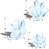 Beistle 3 Piece 28″ – 38″ Cardboard Winter Wonderland Prom Decorations, Ice Crystal Photo Props Party Decor, Easels Attached