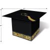 Beistle 3 Piece Black Grad Cap Gift Card Boxes For Graduation Party Supplies And Decorations