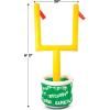 Beistle 3 Piece Novelty Inflatable Goal Post Drink Coolers with Football Decorations Game Day Party Beverage Holders, 74″ x 28″, Green/Yellow/White/Brown/Orange(Goal Post Cooler w/Football – 2 Piece)