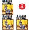 Beistle 3 Piece Paper Donkey Party Games For Birthday Party Supplies and Favors, Includes Blindfold Masks & Tails, Celebrating With You Since 1900