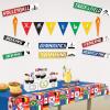 Beistle 3 Piece Plastic Rectangular International World Country Flags Tablecovers For Soccer Sports Theme and Futbol Events, Celebrating With You Since 1900
