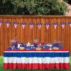 Beistle 3 Piece Plastic Red, White, & Blue Pennant Banners For USA 4th Of July Decorations, Patriotic Party Supplies(2)