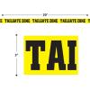 Beistle 3 Piece Plastic Tailgate Zone Streamers for Sports Theme Football Game Day Party Decorations, 3″ x 20′, Black/Yellow