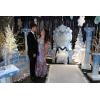 Beistle 3′ x 6′ 6″ Cardboard Winter Wonderland Prom Decorations, Snowy Bridge Photo Prop, Holiday Christmas Party Decor