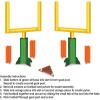 Beistle 3-D Football Goal Post Centerpieces, 2-Pack Printed Cardstock Paper, Interactive Table Decor for Sports Parties, Tailgating, and Game Day Celebrations, 11”