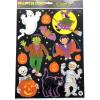 Beistle 3-Pack Halloween Window Sticker Clings Bundle Featuring Pumpkins, Ghosts & More
