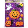 Beistle 3-Pack Halloween Window Sticker Clings Bundle Featuring Pumpkins, Ghosts & More