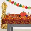 Beistle 4 Piece Plastic Rectangular Autumn Fall Leaf Tablecovers, Thanksgiving Party Supplies, Harvest Table Cloth, Celebrating With You Since 1900
