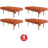 Beistle 4 Piece Plastic Rectangular Autumn Fall Leaf Tablecovers, Thanksgiving Party Supplies, Harvest Table Cloth, Celebrating With You Since 1900