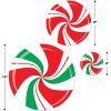 Beistle 40 Piece Cardstock Paper Peppermint Candies Cut Outs For Christmas Party Holiday Bulletin Board Classroom Candy Theme Wall Decorations