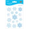 Beistle 4-Sheet Snowflake Stickers, Blue/Grey/White Winter Season Decorations, Snowy Decor & Festive Holiday Crafts, 15 Snowflake Icons Per Sheet