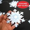 Beistle 5 Piece 6′ 6″ Hanging Winter Snowflake Stringers, Christmas Decorations, Snowy Theme Party Supplies