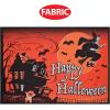 Beistle 5′ x 7′ Vibrant Fabric Vintage Halloween Backdrop – Spooktacular Witch and Haunted House Photo Background Prop, Celebrating with You Since 1900