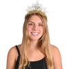Beistle 50-Person New Year’s Eve Party Pack, White & Gold NYE Tophats, Feathered Tiaras, Necklaces, & Horns, New Years Decor, Celebration Assortments