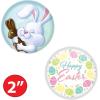 Beistle 6 Piece 2″ Happy Easter Party Supplies, Pinback Buttons Pins for Springtime Favors