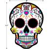 Beistle 6 Piece Corrugated Plastic Day of The Dead Decorations Sugar Skull Yard Signs for Dia De Los Muertos Party Supplies Celebrations, Made in USA Since 1900