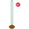 Beistle 6 Piece Plastic Football Party Necklaces, Game Day Sports Theme Favors