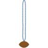 Beistle 6 Piece Plastic Football Party Necklaces, Game Day Sports Theme Favors(Blue/Brown)