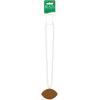 Beistle 6 Piece Plastic Football Party Necklaces, Game Day Sports Theme Favors(White/Brown)