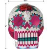Beistle 6 Piece Three Dimensional Sugar Skull Day Of The Dead Centerpieces – Eye-Catching Dia De Los Muertos Party Decorations, Made In USA Since 1900