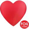 Beistle 72-Piece Red Foil Heart Cutout, 4-Inch(Red (72-pack))