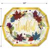 Beistle 9″ Fall Leaf Plates(Friendsgiving Dinner Plates)